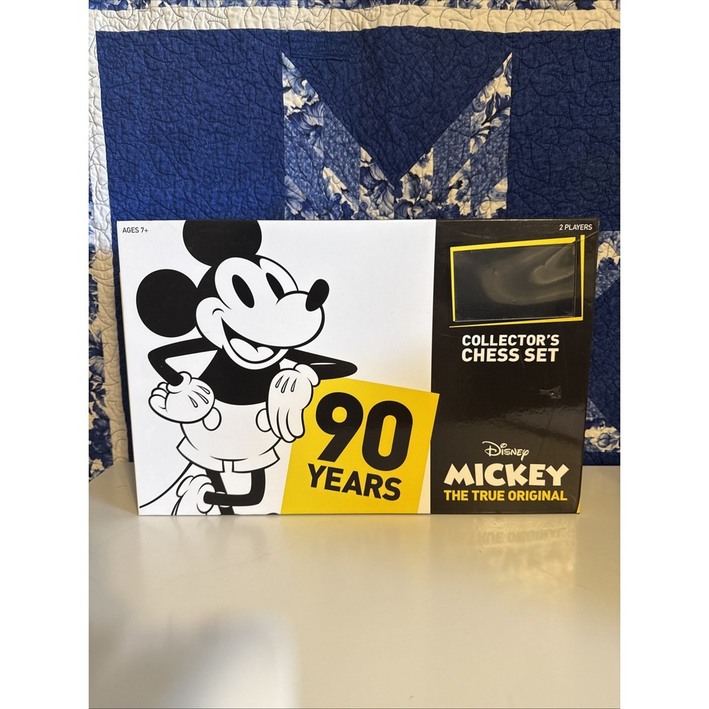 Disney Mickey Mouse The True Original Collector's Chess Set 90th Anniversary